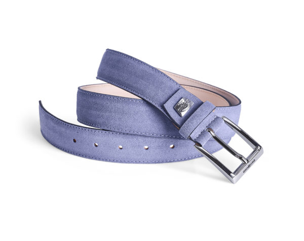 Light blue suede Belt