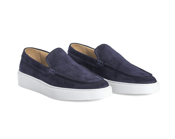Blue suede Loafers