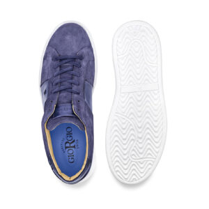 Sneakers 25907 in pelle scamosciata blu