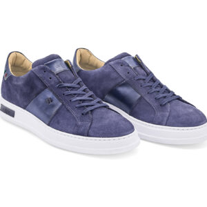 Sneakers 25907 in pelle scamosciata blu