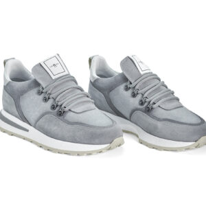 Sneakers 578114 in grey suede with inserts