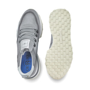 Sneakers 578114 in grey suede with inserts