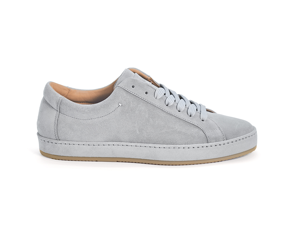 Sneakers 76021 in grey suede