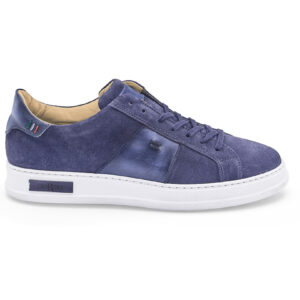 Sneakers 25907 in blue suede with inserts