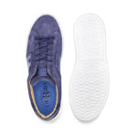 Blue suede calfskin Sneakers with inserts