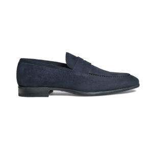 Suede blue loafers