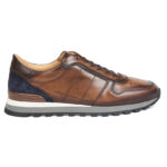 Brown calfskin Sneakers with inserts