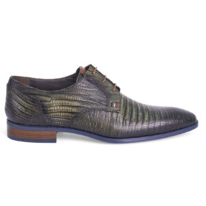 Derby 964183 in green printed calfskin