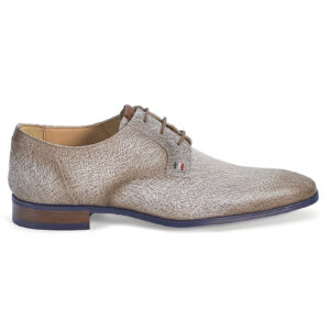 Derby 964183 in beige printed calfskin